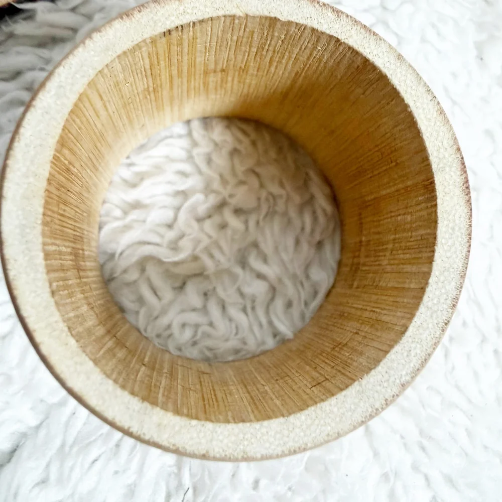 Rustic Tortoise Bamboo Style Napkin Rings - Dotted Natural Wood Tropical Table